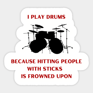 Play Drums Sticker